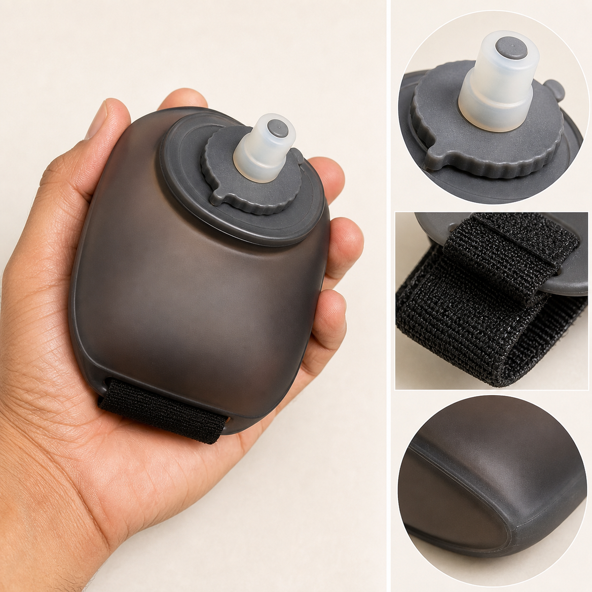Wrist Sports Water Bottle with Adjustable Hand Strap