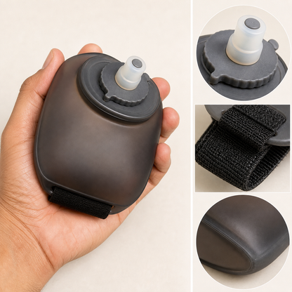 Wrist Sports Water Bottle with Adjustable Hand Strap
