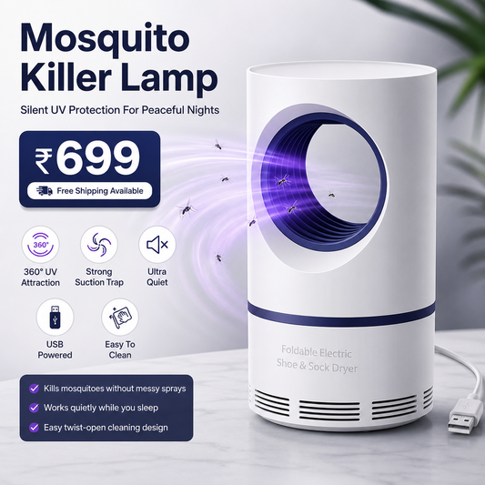 Mosquito Killer Lamp – Chemical-Free UV Trap for Bedrooms (Safe for Kids & Pets)