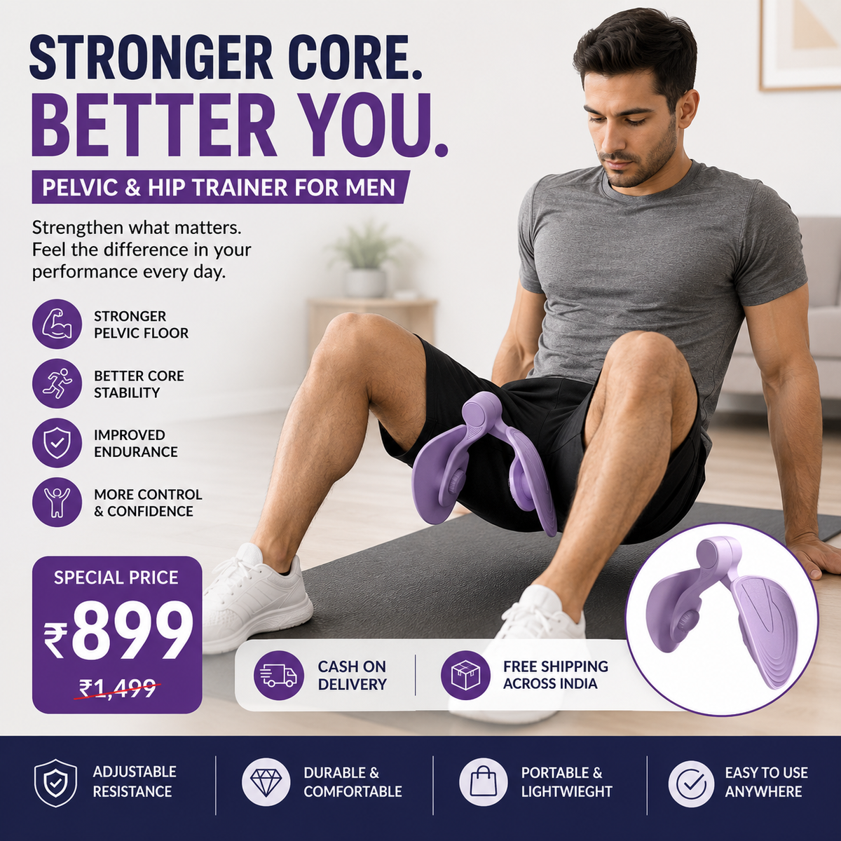Pelvic Muscle Trainer : The Natural Solution for Lasting Performance