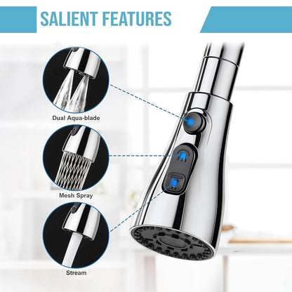 3 in 1 Kitchen Sink Mixer Faucet