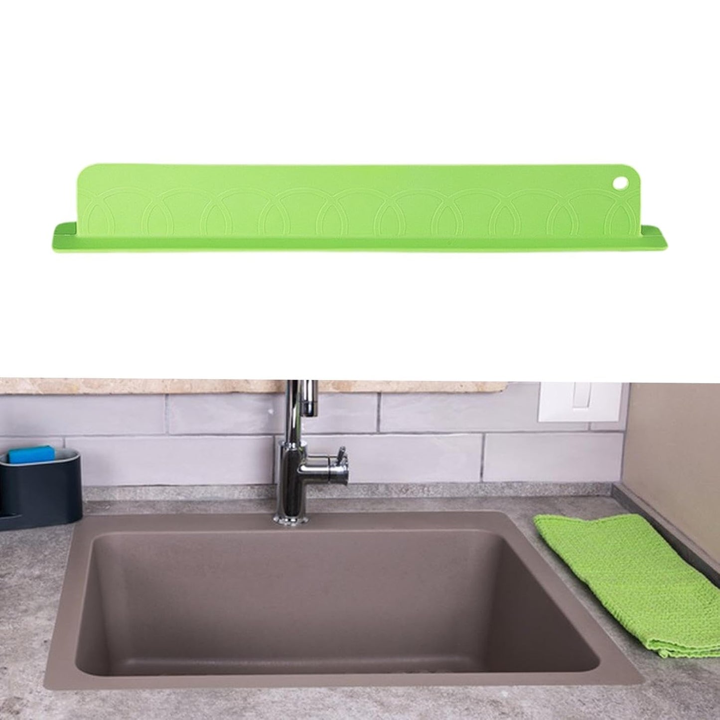 Silicone Splash Guard For Kitchen Sink (Assorted colour)